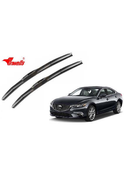 Mazda 6, 2013 - 2015 / Silecek, Hibrit Tip, Takım, 600mm-450mm
