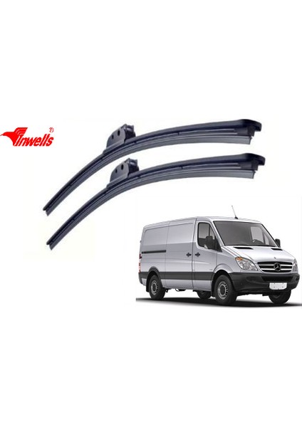 Mercedes Sprinter, 2007 - 2014 / Silecek, Muz Tipi, Takım, 650mm-610mm