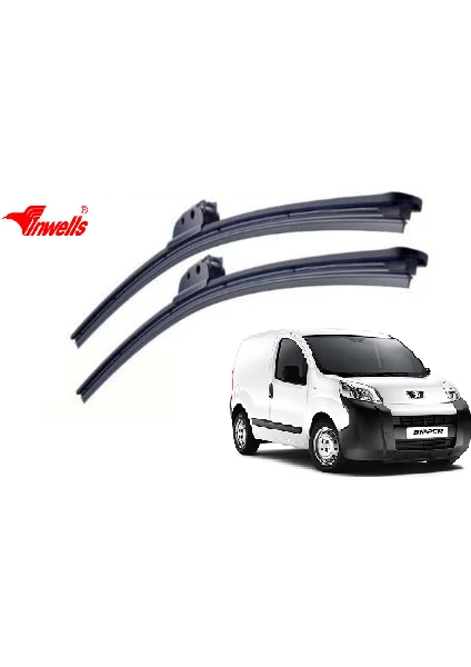 Peugeot Bipper, 2008 - 2017 / Silecek, Muz Tipi, Takım, 650mm-480mm