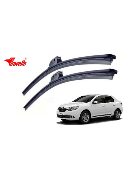Renault Clio Symbol HB, 2009 - 2015 / Silecek, Muz Tipi, Takım, 600mm-400mm