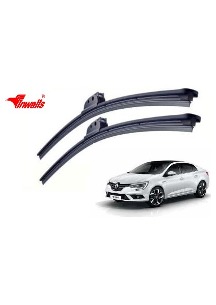 Renault Megane 4 2016-2020 Muz Silecek Takımı 600mm + 450mm