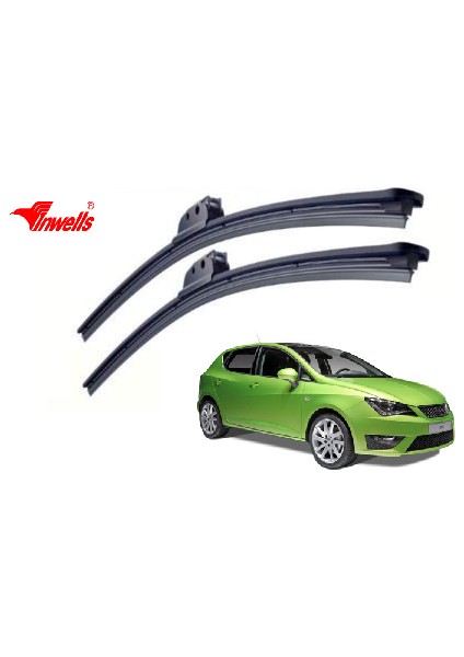 Seat Ibiza, 2006 - 2009 / Silecek, Muz Tipi, Takım, 530mm-480mm