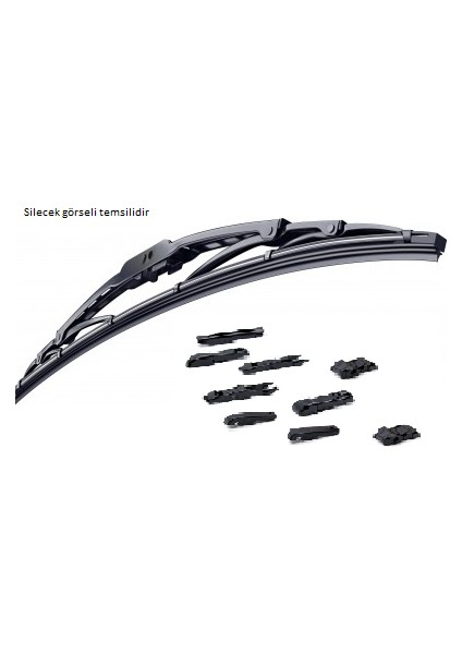 Silecek, Muz Tipi, 9 Aparatlı, 350mm, 14''