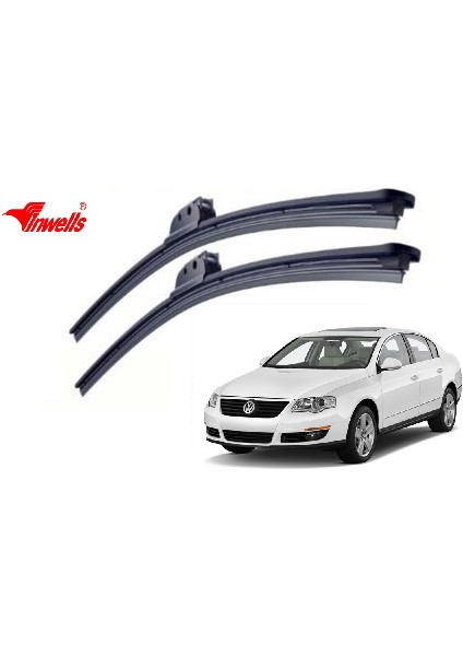 Volkswagen Passat, 2006 - 2010 / Silecek, Muz Tipi, Takım, 610mm-480mm