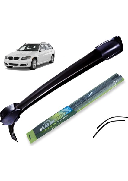 BMW 3 Touring (E91), 2009 - 2012 / Silecek, Profesyonel, Muz Tipi, Takım, 600mm+480mm