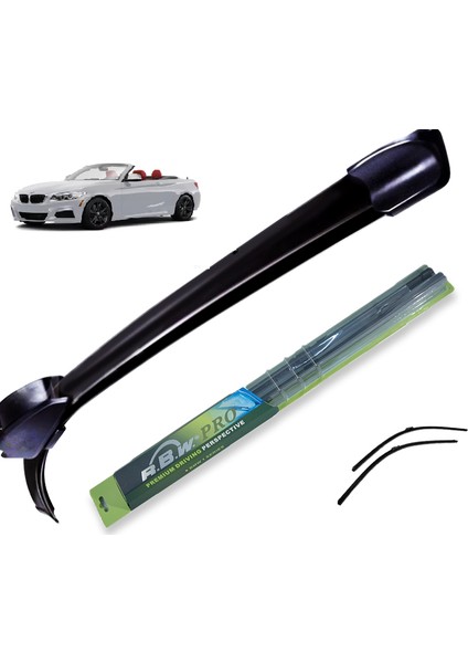 BMW 6 Cabrio (E64), 2003 - 2010 / Silecek, Profesyonel, Muz Tipi, Takım, 600mm+580mm