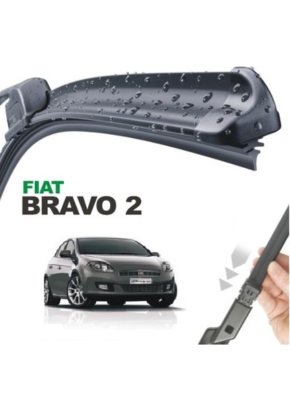 Fiat Bravo 2007-2014 Muz Silecek Takımı 600mm + 450mm