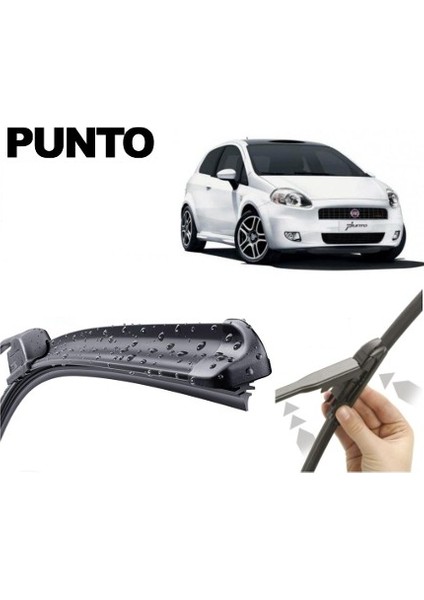 Fiat Punto, 2007 - 2017 / Silecek, Muz Tipi, Takım, 650mm+380mm