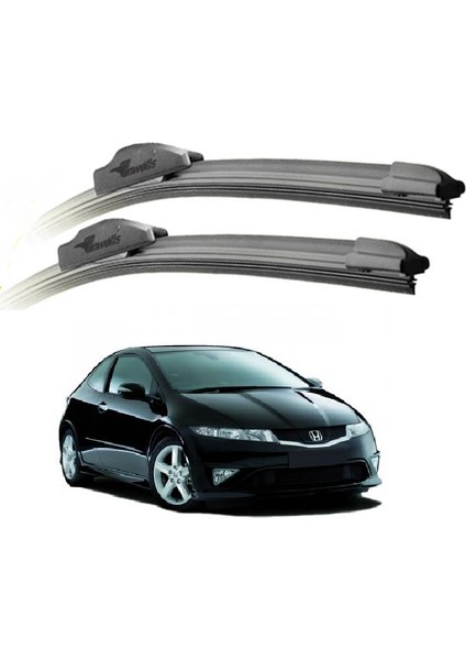 Honda Civic VIII HB (FN), 2006 - 2011 / Silecek, Muz Tipi, Takım, 700mm+580mm