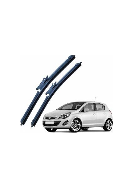 Opel Corsa D, 2006 - 2017 / Silecek, Muz Tipi, Takım, 650mm+400mm