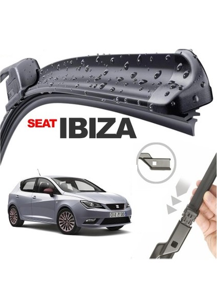 Seat Ibiza V, 2009 - 2017 / Silecek, Muz Tipi, Takım, 610mm+410mm