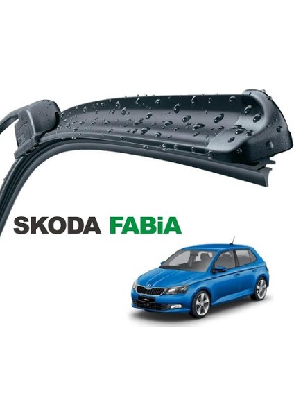 Skoda Fabia HB, 2007 - 2014 / Silecek, Muz Tipi, Takım, 530mm+530mm