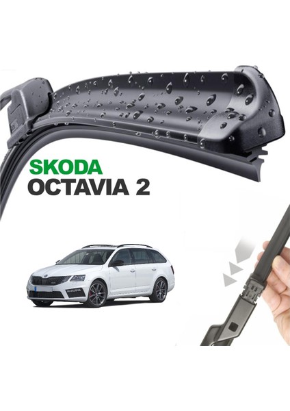 Skoda Octavia II SW, 2006 - 2012 / Silecek, Muz Tipi, Takım, 600mm+480mm