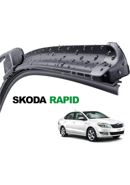 Skoda Rapid, 2012 - 2017 / Silecek, Muz Tipi, Takım, 600mm+400mm