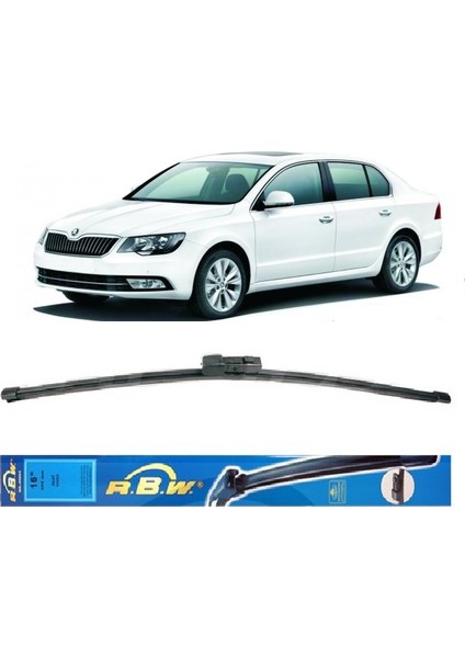 Skoda Superb HB, 2009 - 2015 / Silecek, Muz Tipi, Takım, 600mm+450mm