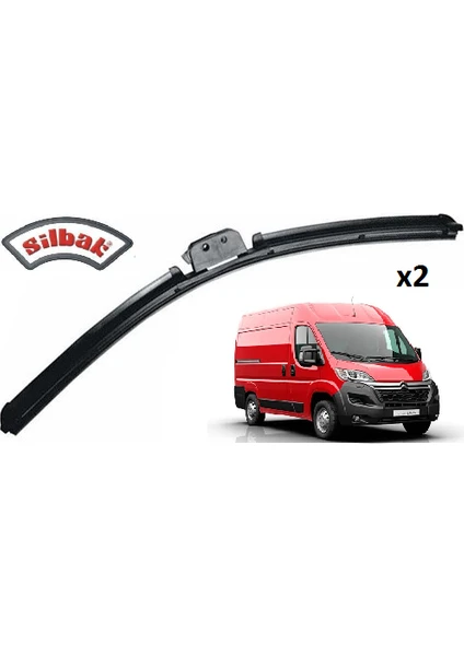 Citroen Jumper / Silecek, Muz Tipi, Takım, 650mm-550mm