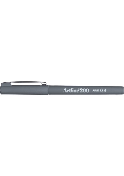 200 İnce Uçlu (0.4 mm) Yazı Ve Çizim Kalemi Gri