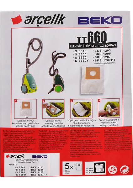 EH TT660 Süpürge Torbası