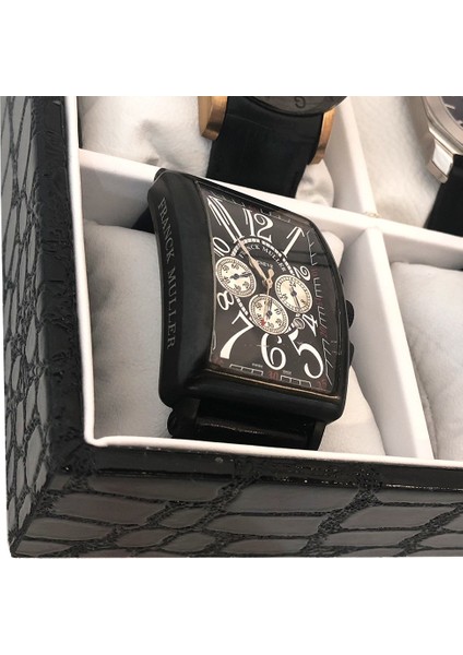 Saat Kutusu 9'lu Rugan Siyah içi Beyaz fırsatları