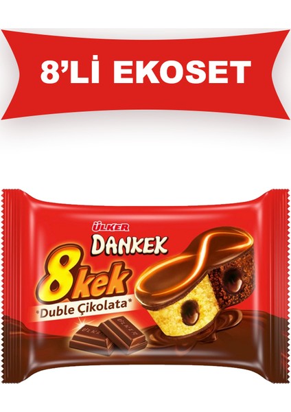 Dankek 8 Kek Duble Çikolatalı 55gr 8'Li Set fiyatları