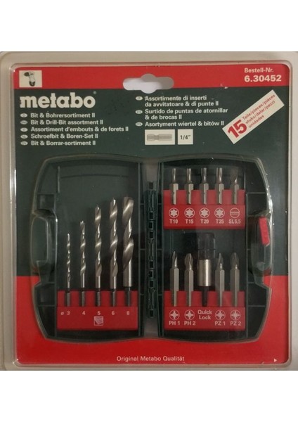 30452 Delme Ve Bits Uç Seti 15 Parça