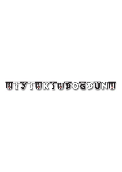 Beşiktaş İyi ki Doğdun Harf Banner