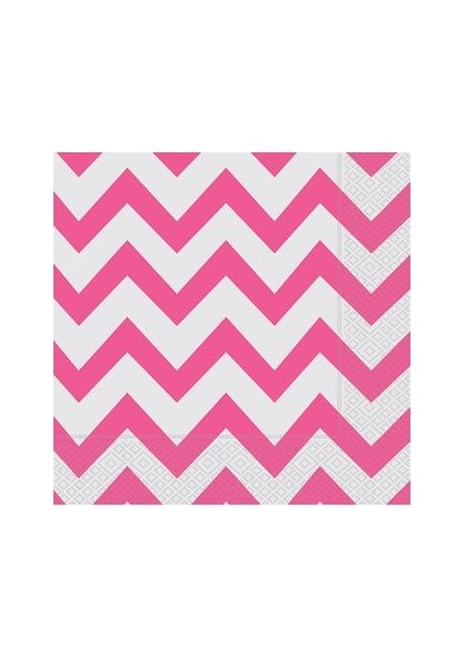 şeker Pembe Zigzag Peçete