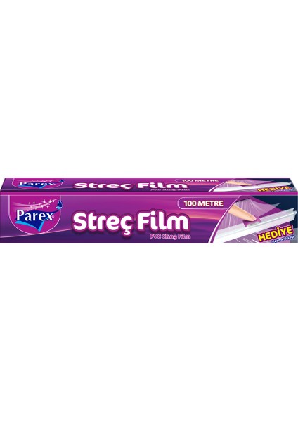 Streç Film 100 mt Kesme Bıçağı Hediyeli