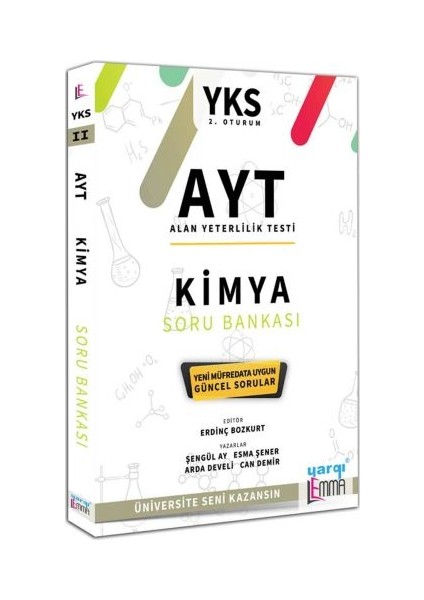 Yargı Lemma YKS AYT Kimya Soru Bankası - Şengül Ay - Esma Şener - Arda Develi - Can Demir