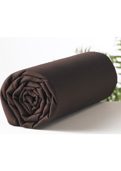 Kahverengi 160X200 Çift Kişilik Lastikli Çarşaf Seti