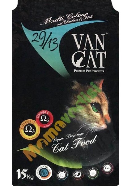 VanCat Multi Color Renkli Yetişkin Kedi Maması 15 KG