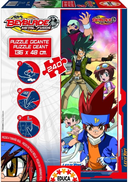 Beyblade 240 Parça Dev Puzzle