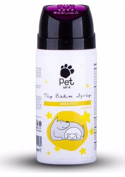 Pet Tüy Bakım Spreyi Argan Vanilya Özlü