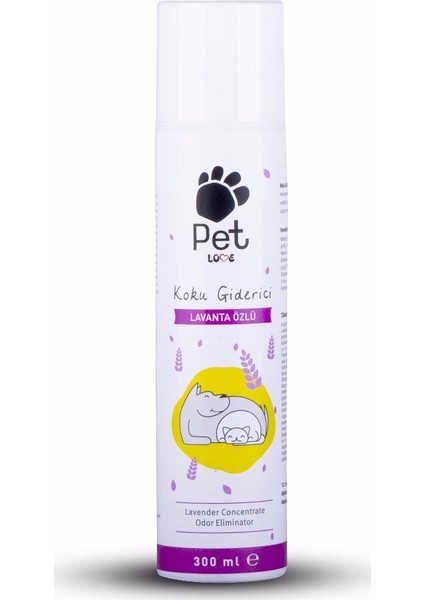 Copt Pet Love Lavanta Sabun Kokulu Halı & Oda Pet Koku Giderici Ortam Sprey 300ml