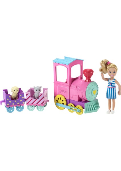 Barbie Chelsea Ve Sevimli Treni Oyuncak Bebek