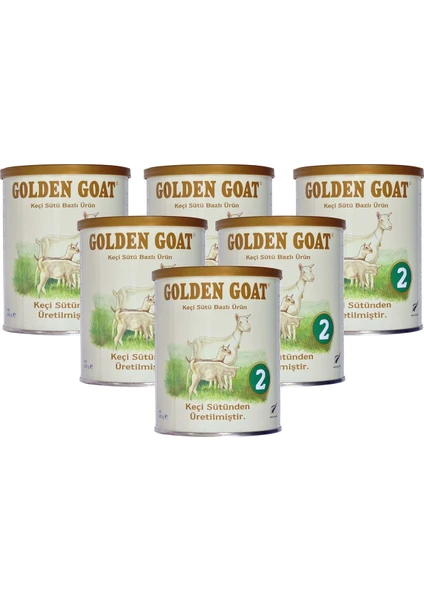 Golden Goat 2 Keçi Sütü Bazlı Devam Sütü 400 gr - 6'lı