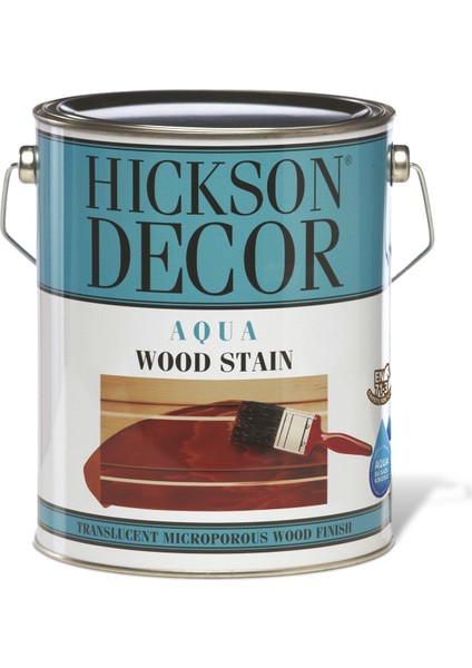 Hickson Dekor Aqua Stain Polar White 1 Lt Ahşap Boyası Su Bazlı