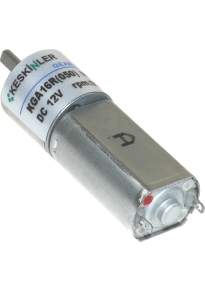 12V 90Rpm 16mm 1:144 Redüktörlü Dc Motor