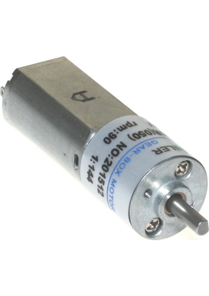 12V 90Rpm 16mm 1:144 Redüktörlü Dc Motor