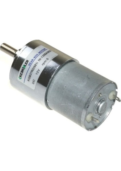 12V 5 Rpm 37mm Redüktörlü Eksantrik Dc Motor