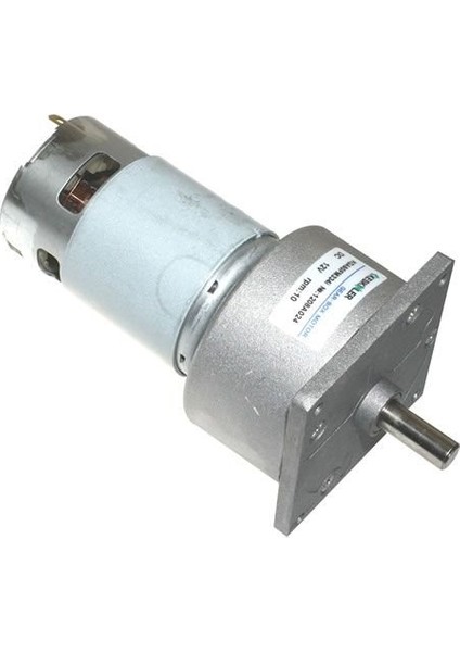 12V 10Rpm 60mm Redüktörlü Flanşlı Dc Motor