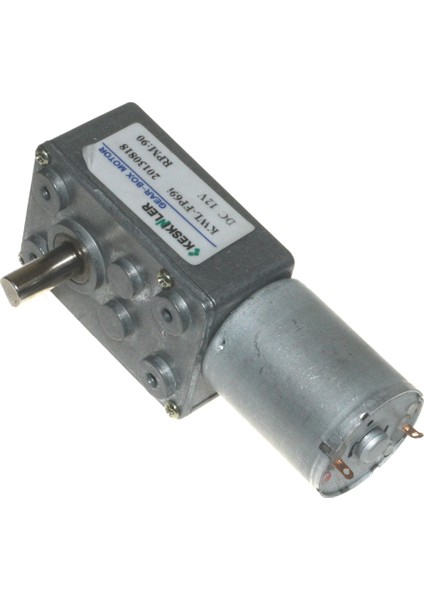 12V 90Rpm Redüktörlü L DC Motor