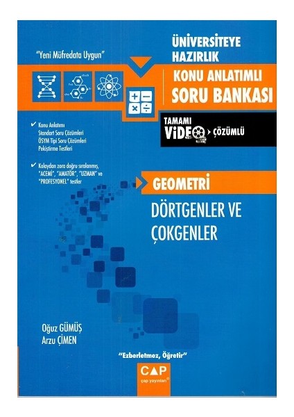 Üniv Haz Geometri Dörtgenler Konu Anlatımlı Soru Bankası 2019