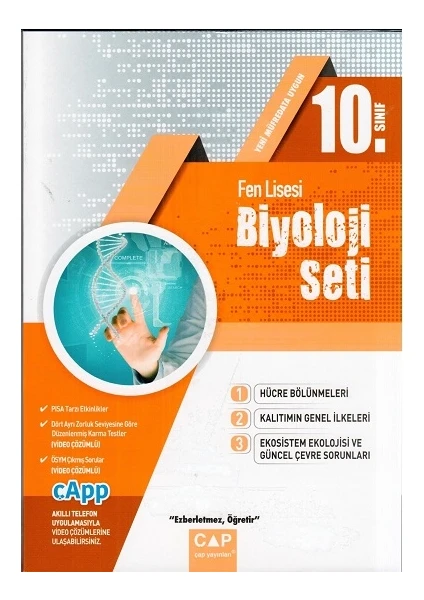 Çap Yayınları 10. Sınıf Fen Lisesi Biyoloji Seti