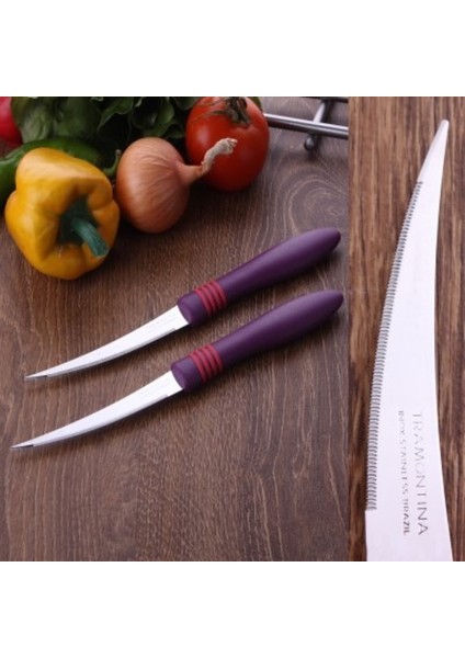 23462/294 Mor Orta Kıv.Laz. Bıçağı 2'Li