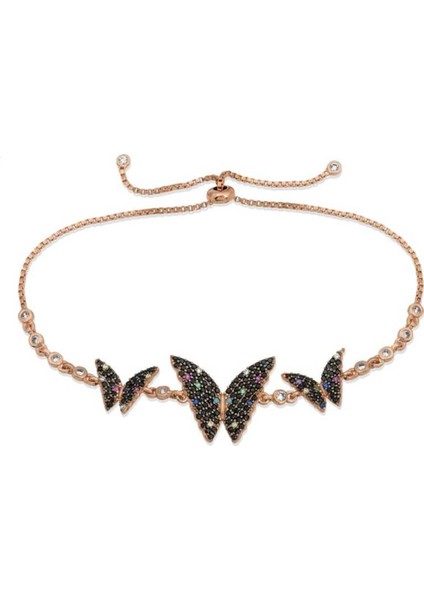 Gumush 18871 Gümüş Kelebek Asansör Bileklik