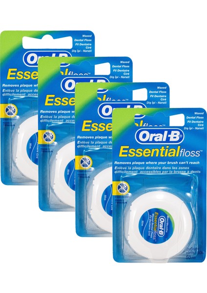 Diş İpi Essential Floss 50 m x 4 Adet