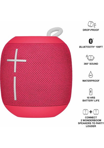 Ultimate Ears Wonderboom Bluetooth Hoparlör Raspberry 984-001255