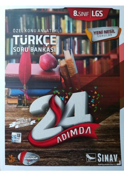LGS 8. Sınıf Türkçe 24 Adımda Özel Konu Anlatımlı Soru Bankası 1