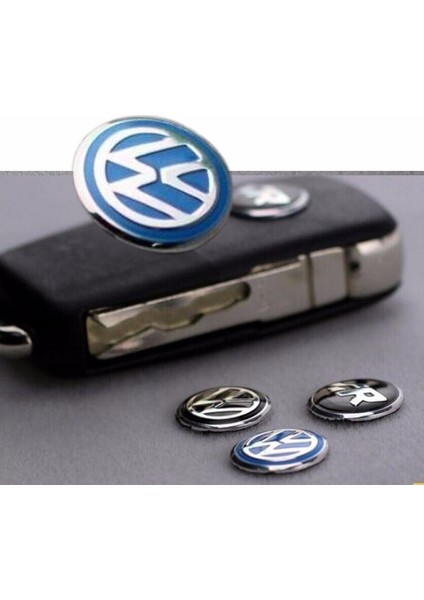 EDP526 VW Golf İçin 2 Adet Araç Anahtar Logo Amblemi Ürün Siyah Renkten Oluşmaktadır Çapı: 1.4 cm' dir